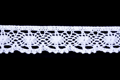 Krajka bavlněná 82338 paličkovaná šíře 35mm bílá