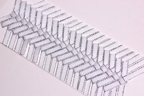 Mašlička svatební šíře 40mm karta 20ks bílá se stříbrem