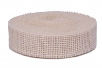 Stuha jutová 102 bělená šíře 50mm