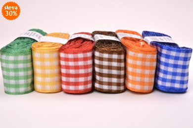 Stuha kostka šíře 40mm svazek 10m