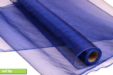 Organza obšitá šíře 39cm návin 8m