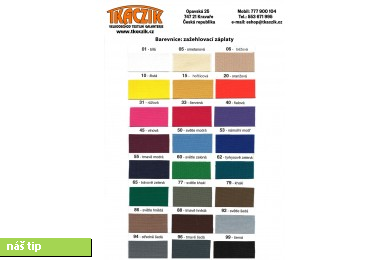 Nažehlovací záplaty 43x20cm