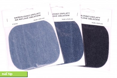 Nažehlovací záplaty JEANS 2ks 10,8 x 9,8 cm