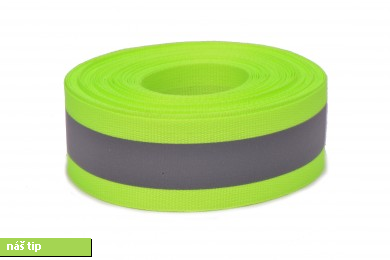 Reflexní páska šíře 30mm žlutá