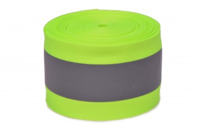 Reflexní páska šíře 50mm žlutá