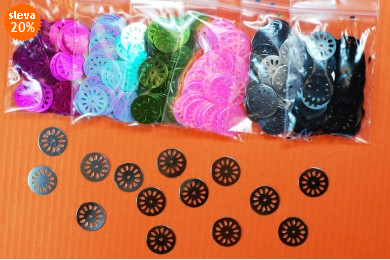 Flitry sypané 701 vel. 14mm, balení 3g.