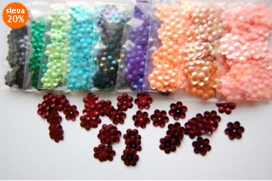 Flitry sypané 724 vel. 13mm, balení 3g.