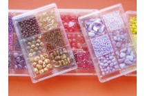 Korálky skleněné sada 80g