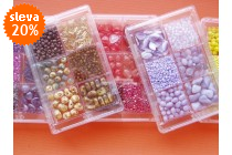 Korálky skleněné sada 80g