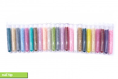 Korálky skleněné rokajl v tubě 6g