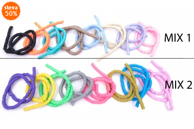 Korálky ozdobné 7708 FIMO kroužky délka 40cm