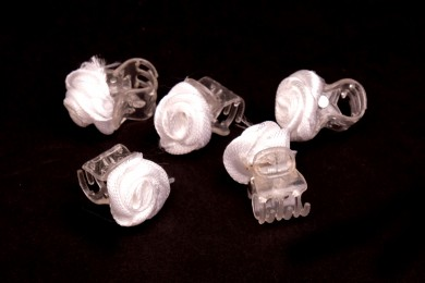 Skřipec s atlasovou růžičkou 15mm 