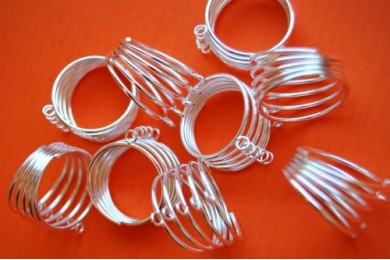 Příprava prstýnků (5 otáček) BÍLÉ STŘÍBRO