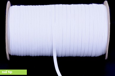 Pruženka prádlová šíře 9mm bílá