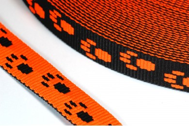 Popruh 1,5cm tlapky neonově oranžová