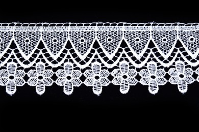 Krajka paličkovaná 1256 šíře 6cm bílá