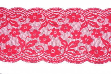 Krajka elastická  3023 šíře 16cm červená