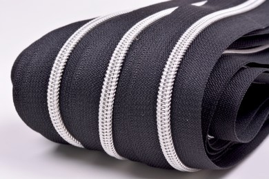 Zip spirálový metráž GS 5mm stříbrný