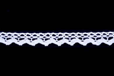 Krajka bavlněná 75602 paličkovaná šíře 14mm bílá