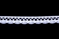Krajka bavlněná 75099 paličkovaná šíře 18mm bílá