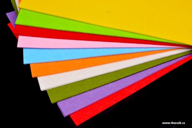 Dekorativní látková plsť - filc 20x30cm MIX BAREV