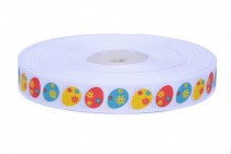 Stuha rypsová 023 vajíčka šíře 15mm