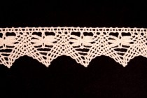 Krajka bavlněná 75039 paličkovaná šíře 36mm bílá