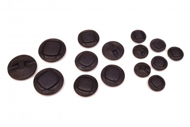 Knoflík oděvní 1117 vel.44 - 27,9mm černý