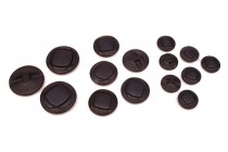 Knoflík oděvní 1117 vel.44 - 27,9mm černý