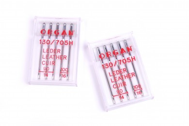 Strojové jehly ORGAN LEATHER 5 jehel
