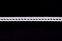 Krajka bavlněná 73012 paličkovaná šíře 10mm bílá