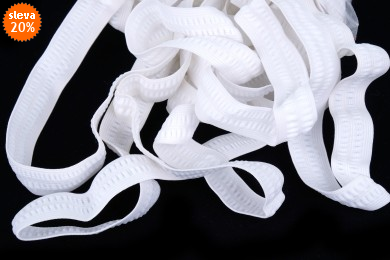 Pruženka prošívací šíře 25mm bílá