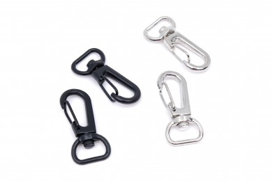 Karabina kovová otočná průvlek 12mm