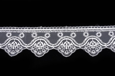 Krajka šifonová vyšívaná 70128 šíře 6cm bílá