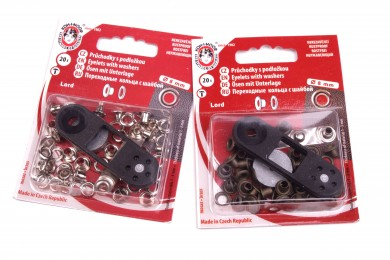 Průchodky LORD průvlek 4mm/8mm karta 20ks