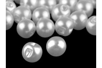 Perly k našití 10mm bílé