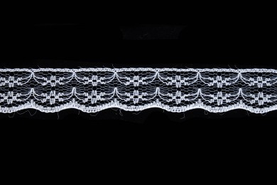 Krajka silonová 133 šíře 2cm bílá