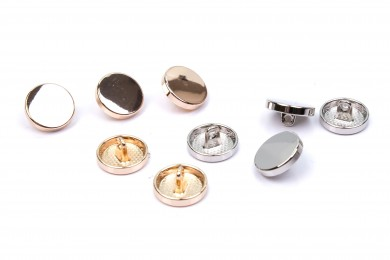 Knoflík kovový plochý vel.24 -Ø15,2mm