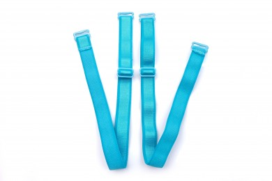 Ramínka na podprsenku šíře 16mm s kov. zap. tyrkysové