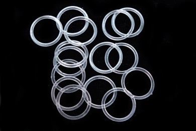 Ramínkový kroužek plastový 16mm čirý