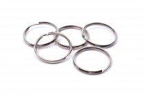 Kroužek na klíče 30mm nikl