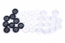Knoflík čtyřdírkový vel. 18 - 11,4mm	
