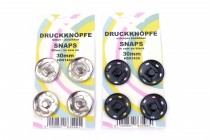 Stiskací knoflíky DE 30mm karta 4ks