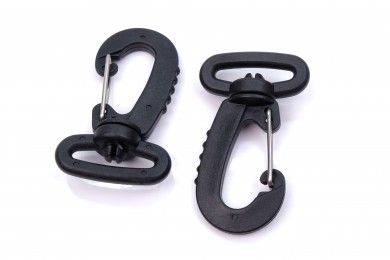 Karabina plastová otočná POM průvlek 25mm