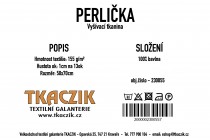 Vyšívací tkanina PERLIČKA rozměr 50x70 cm