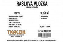 Rašlovka nažehlovací univerzální 63 g/m² rozměr 100x90 cm