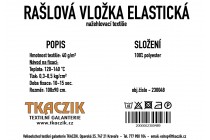 Rašlovka nažehlovací elastická 40 g/m² rozměr 100x90 cm