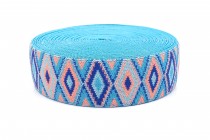 Pruženka hladká vyšívaná šíře 5cm vzor 001